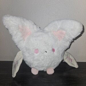 White and Pink Bat Plush Toy